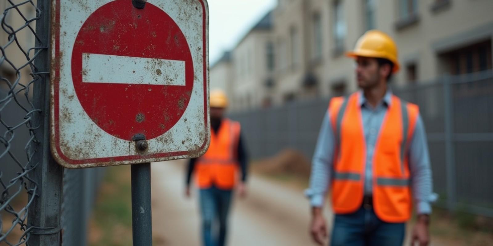 ¿Por qué no puedes entrar a la casa durante la construcción?