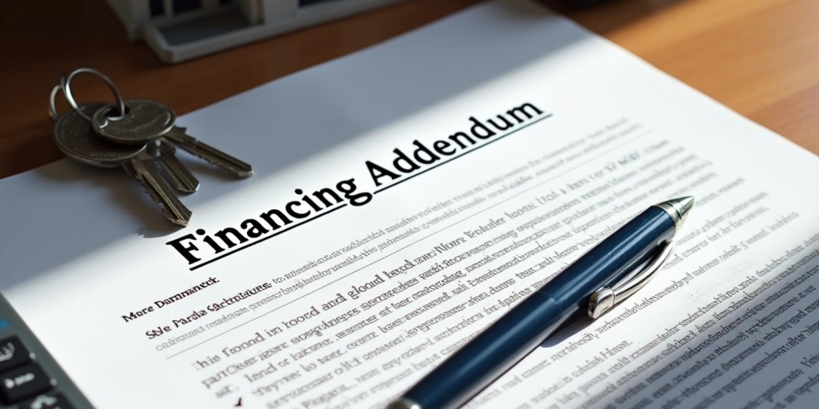 Financing Addendum: el anexo que define si realmente puedes comprar la casa